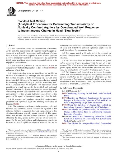 ASTM D4104-17