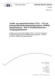 DANSK DS/CEN ISO/TS 18234-6