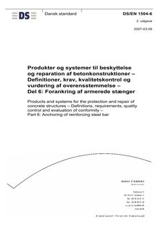 DANSK DS/EN 1504-6
