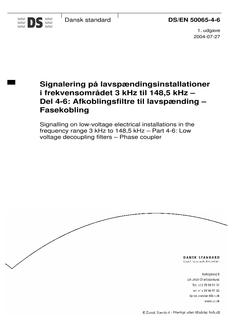 DANSK DS/EN 50065-4-6