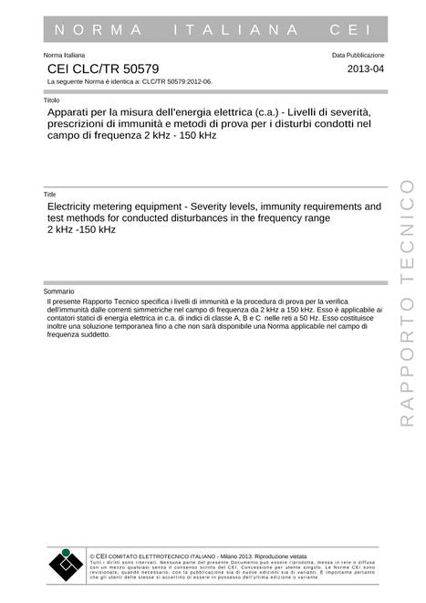 CEI CLC/TR 50579