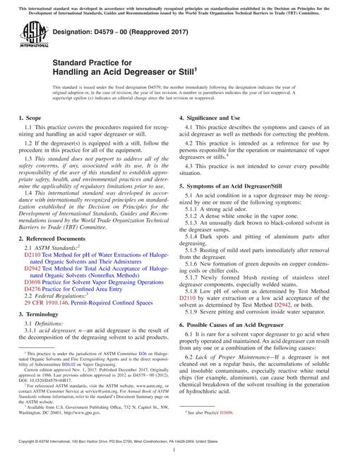 ASTM D4579-00(2017)