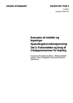DANSK DS/EN ISO 7539-3