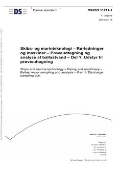 DANSK DS/ISO 11711-1