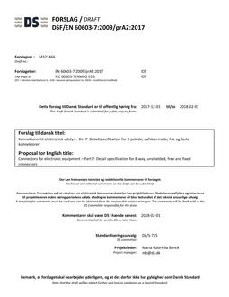 DANSK DSF/EN 60603-7/PRA2