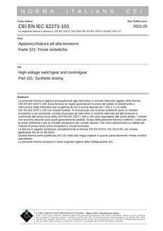 CEI EN IEC 62271-101