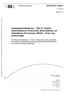 DANSK DS/EN ISO 15883-3