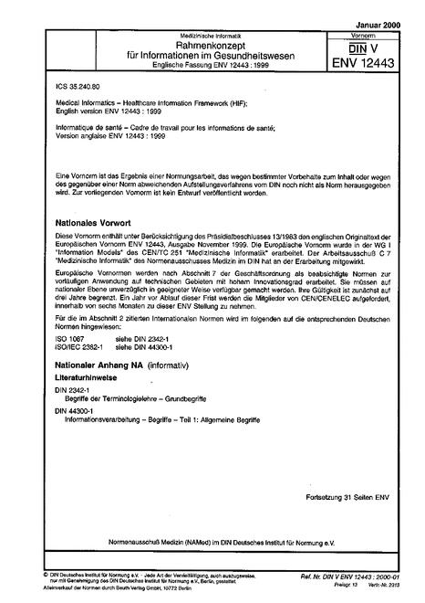 DIN V ENV 12443