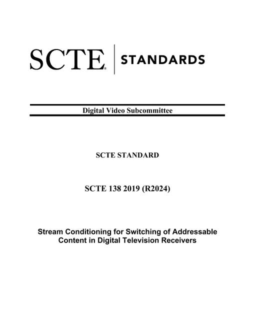 SCTE 138 2019 (R2024)