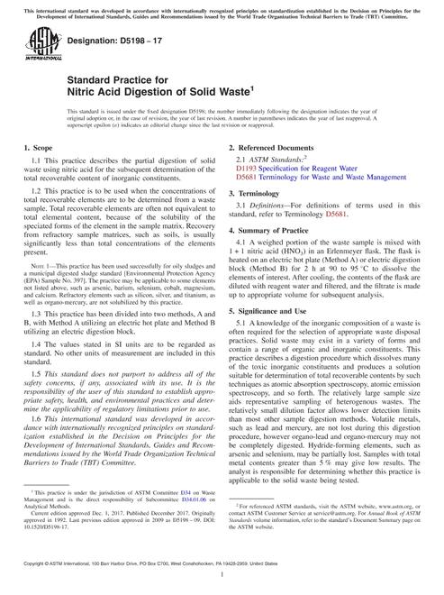 ASTM D5198-17