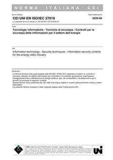 CEI UNI EN ISO/IEC 27019