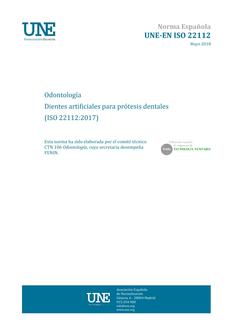 AENOR UNE-EN ISO 22112