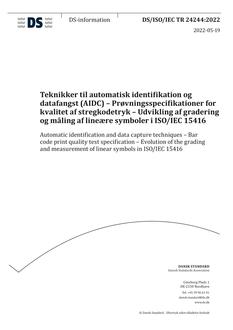 DANSK DS/ISO/IEC TR 24244