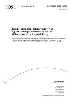 DANSK DS/EN ISO 20024