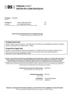 DANSK DSF/EN ISO 11200/FPRA1