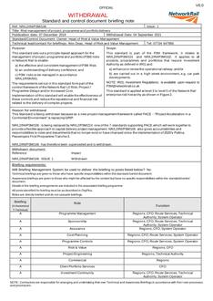 NR NR/L2/INI/P3M/106 ISSUE 1