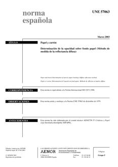 AENOR UNE 57063
