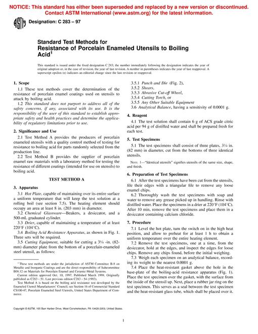 ASTM C283-97