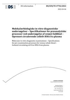 DANSK DS/CEN/TS 17742