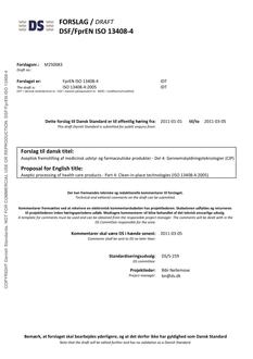 DANSK DSF/FPREN ISO 13408-4