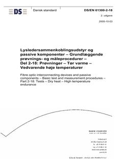 DANSK DS/EN 61300-2-18