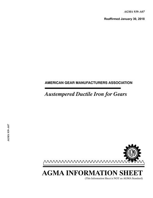 AGMA 939-A07