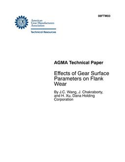 AGMA 08FTM03
