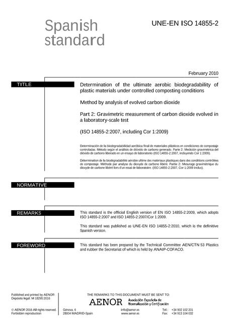 AENOR UNE-EN ISO 14855-2