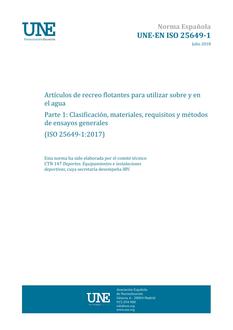 AENOR UNE-EN ISO 25649-1