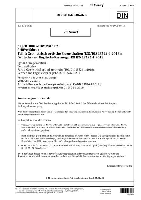 DIN EN ISO 18526-1 - DRAFT