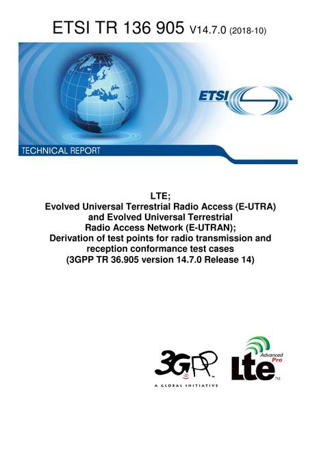 ETSI TR 136 905