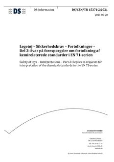 DANSK DS/CEN/TR 15371-2