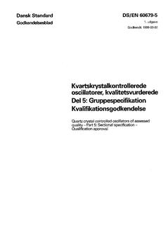 DANSK DS/EN 60679-5