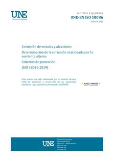 AENOR UNE-EN ISO 18086