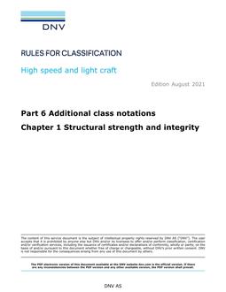 DNV DNV-RU-HSLC PART 6 CHAPTER 1
