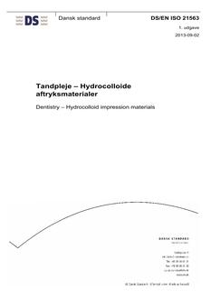 DANSK DS/EN ISO 21563