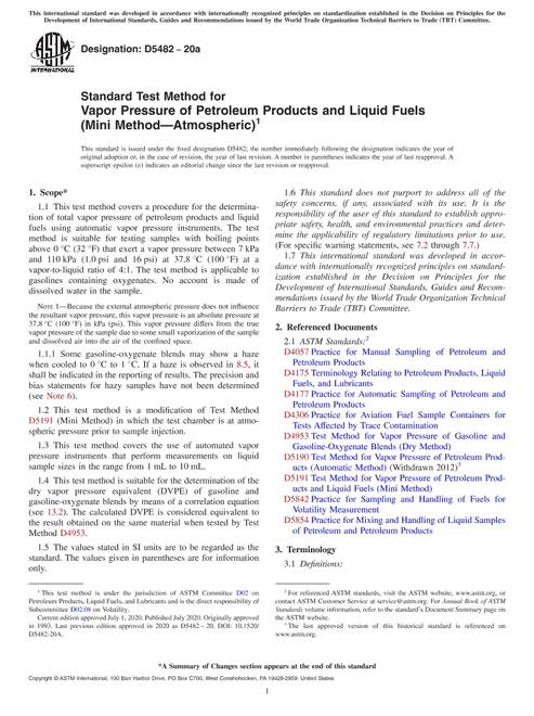 ASTM D5482-20a
