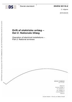 DANSK DS/EN 50110-2