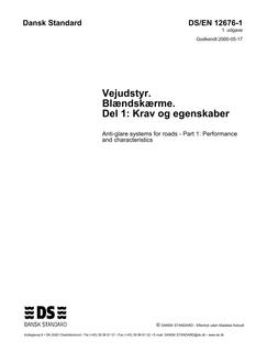 DANSK DS/EN 12676-1
