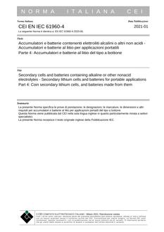 CEI EN IEC 61960-4