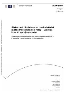 DANSK DS/EN 50580