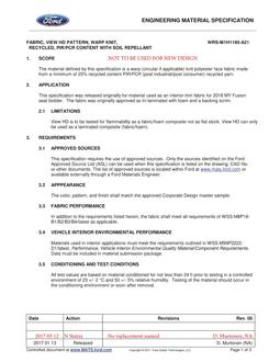 FORD WRS-M1H1195-A21