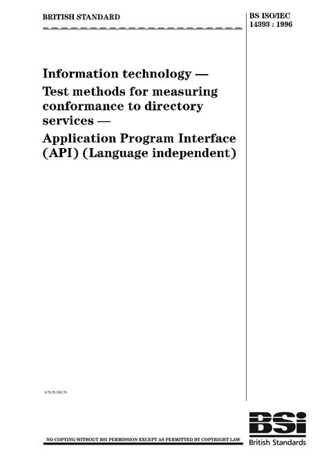 BS ISO/IEC 14393:1996