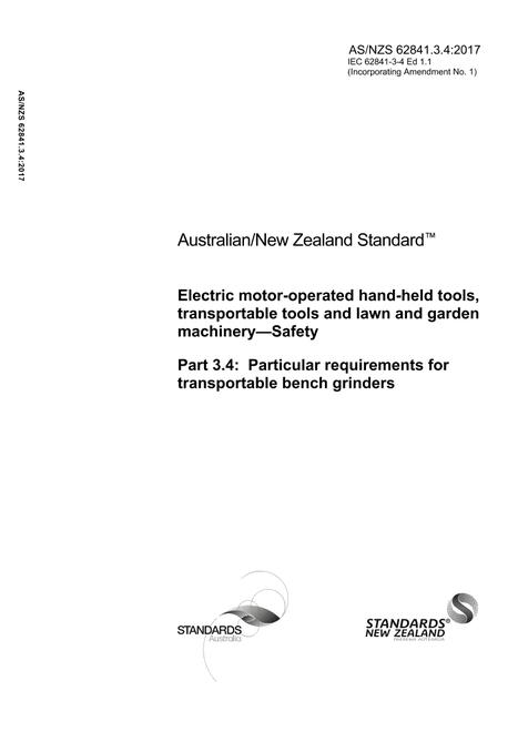 AS/NZS 62841.3.4:2017