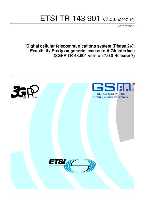 ETSI TR 143 901