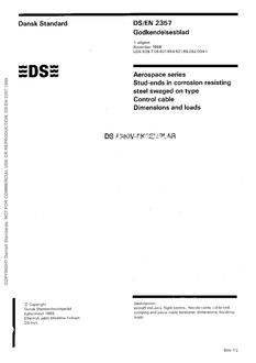 DANSK DS/EN 2357