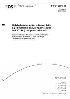 DANSK DS/EN 60749-23