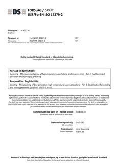 DANSK DSF/FPREN ISO 17279-2