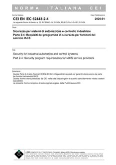 CEI EN IEC 62443-2-4