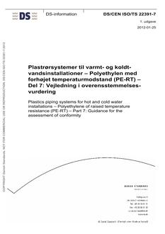 DANSK DS/CEN ISO/TS 22391-7